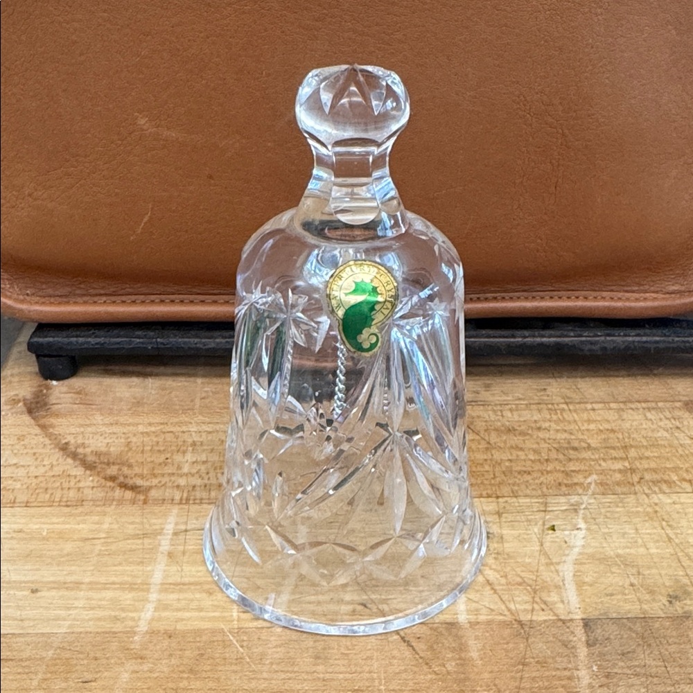 Vintage Waterford Crystal Clear Bell with Etched Design